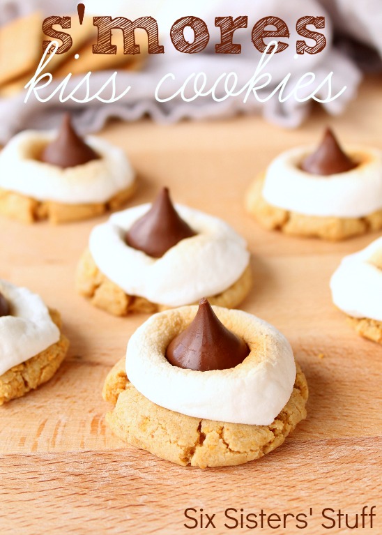 Everyone loves s'mores, but who really wants to go to the trouble to light a fire and sit outside on a chilly and spooky fall night. You don't have to if you have extra Hershey's kisses laying around. You can make these S'mores Hershey's Kiss Cookies and add a fun twist to your favorite s'mores flavor.