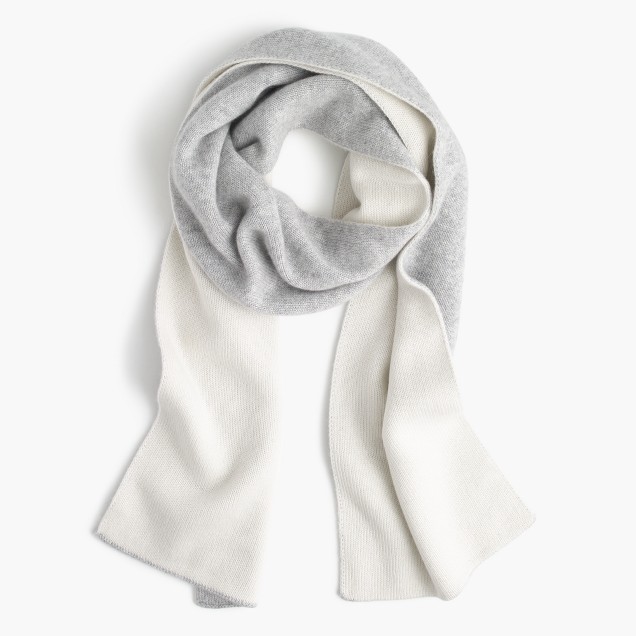 Scarves before the weather changes are usually just for looks, but once it gets chilly you need them to be functional as well. This Colorblock Cashmere Scarf checks off both those categories because it keeps your neck super warm while also adding a light and fluffy look to your outfit! 