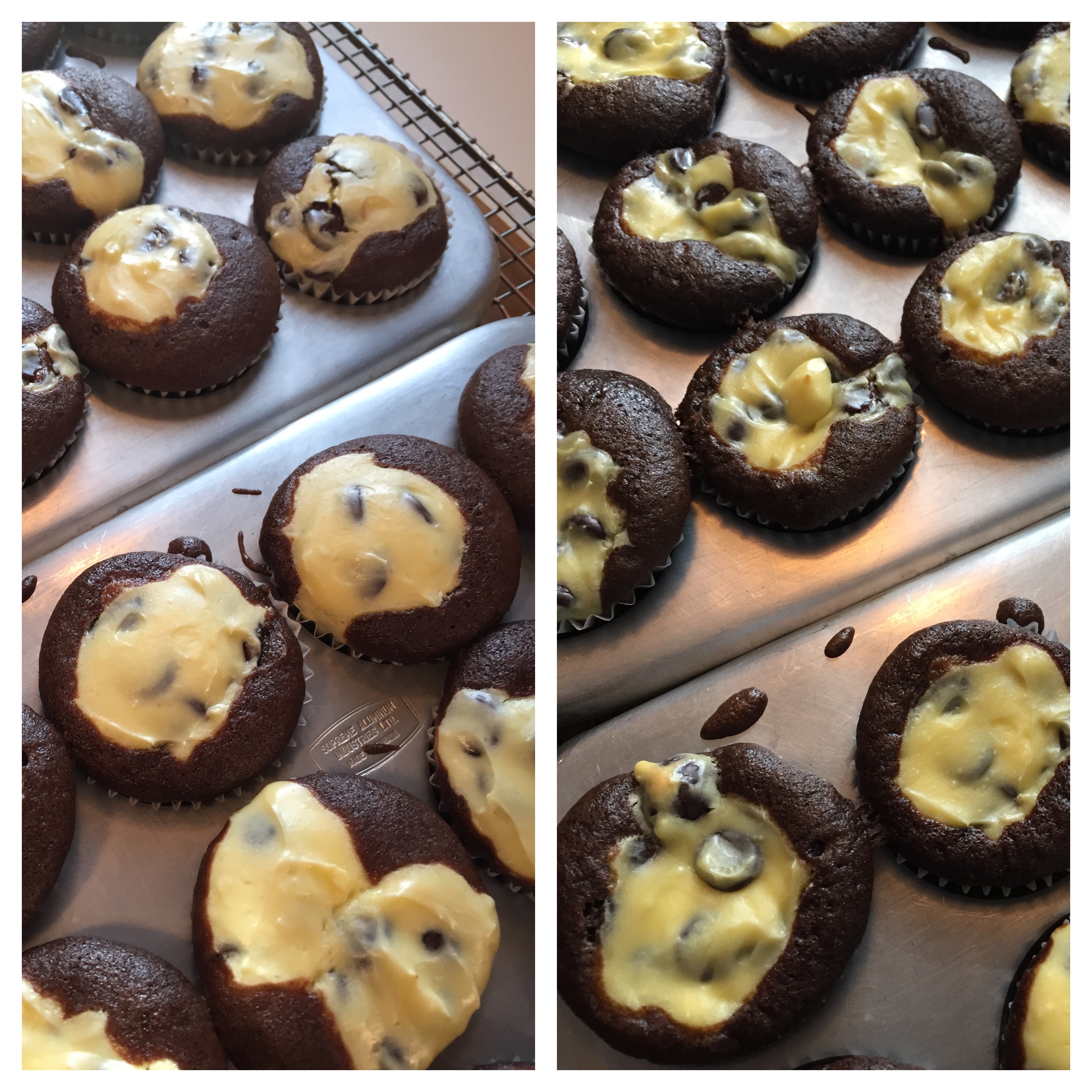  Puffy, right from the oven - and then cool and collapsed - but yummy!