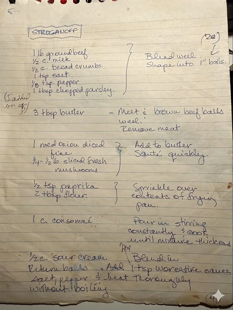 recipe for stroganoff