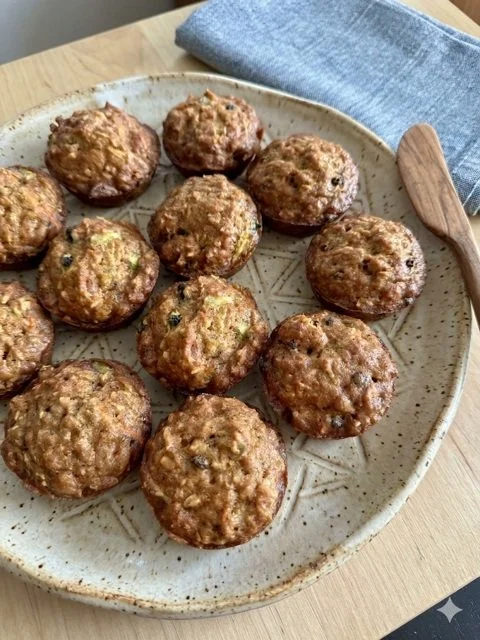 muffins on a plate