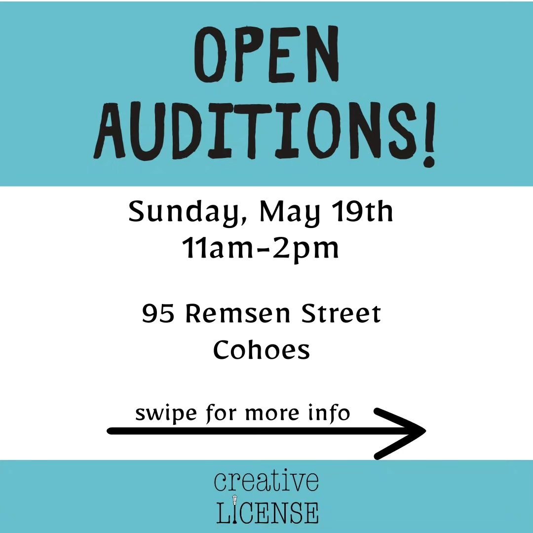 Audition announcement! 📣
.
More info to come, but swipe to learn more &amp; DM us with questions.  Hope to see you on the 19th!
.
#audition #auditionannouncement #capitalregiontheater #theater