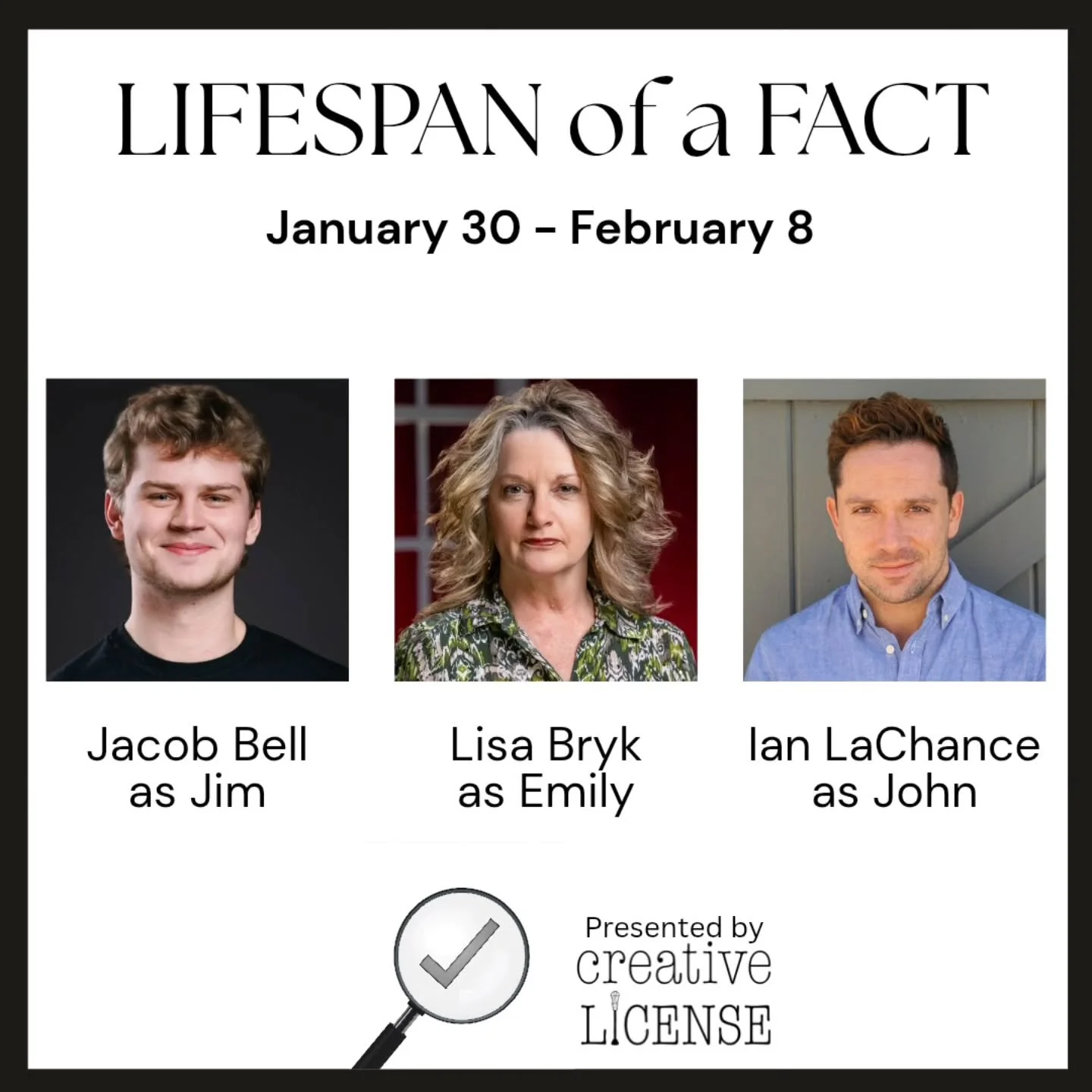Incoming flash sale! 🎟
.
Starting tomorrow (for Cohoes Music Hall members) all tickets for Lifespan of a Fact are only $20!  Not a CMH member?  Fear not!  The sale extends to the general public on Friday and lasts through Monday!  Take advantage of 