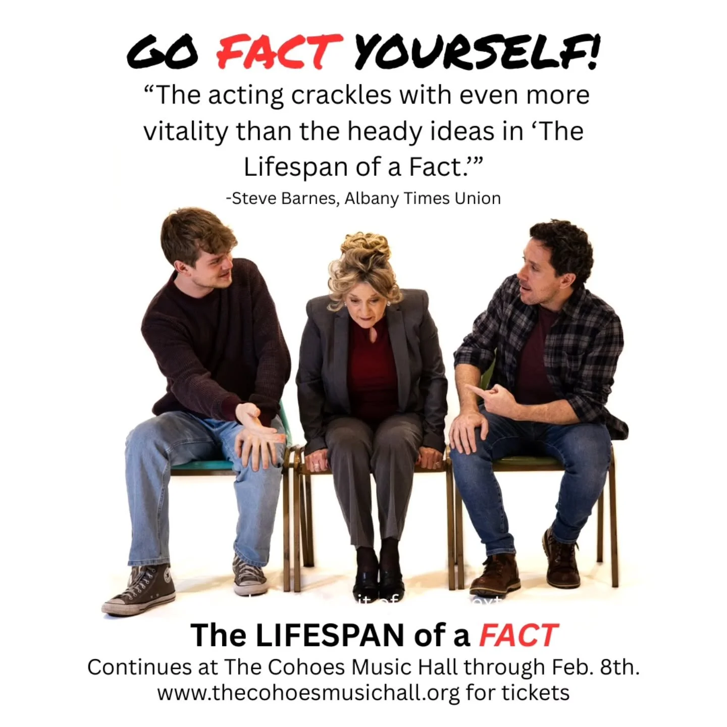 It's a fact-we're a hit! ⭐️
.
Check out what the critics are saying, then head to the link in our bio to get your tickets-only THREE performances left!