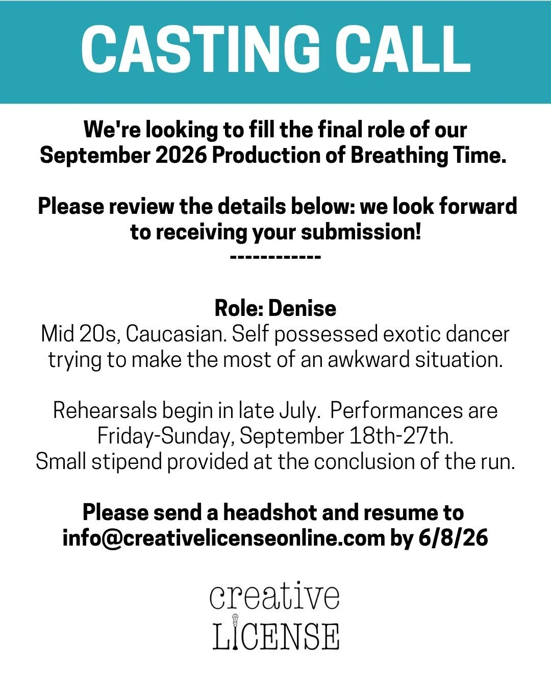 Casting Call! 📣