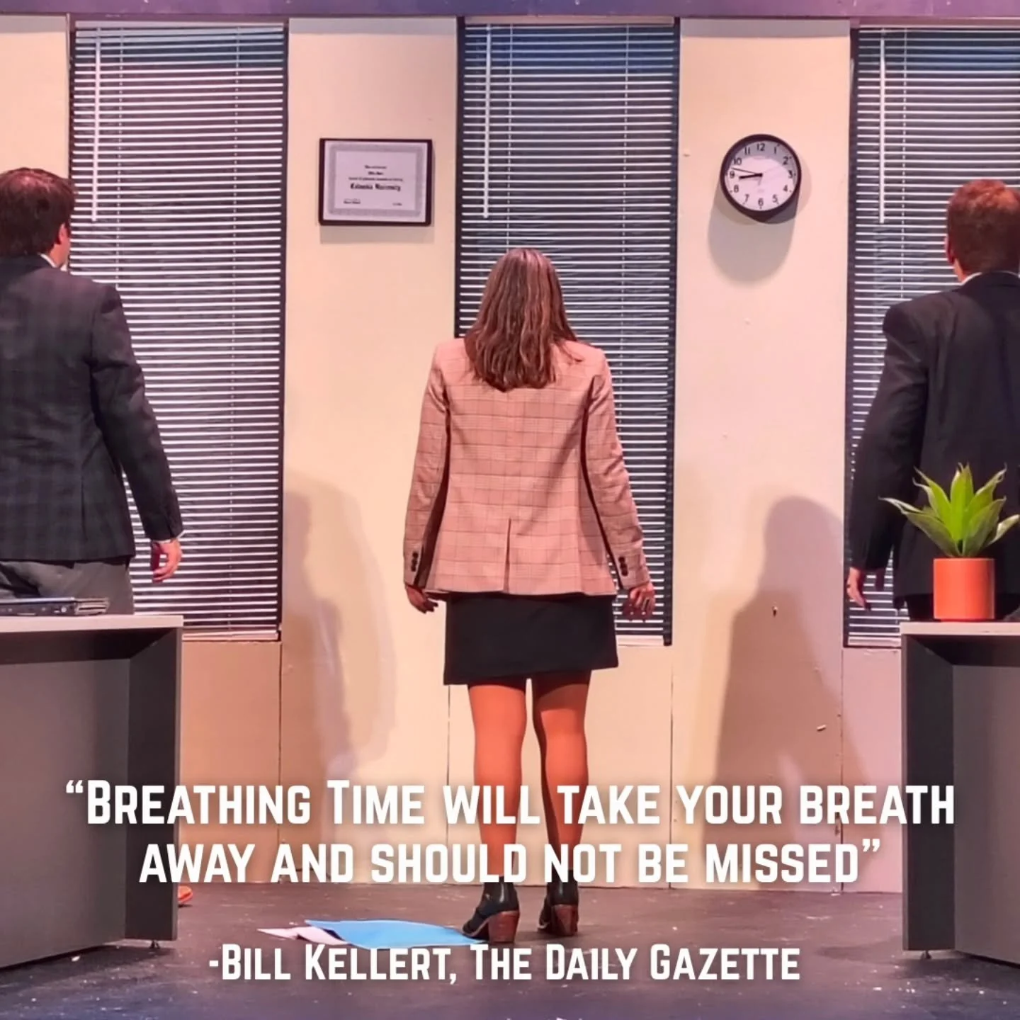 Praise for Breathing Time ✨️
.
Check out what the critics are saying, then head on over to the link in our bio to get your tickets and see for yourself.  Only 3 performances left!