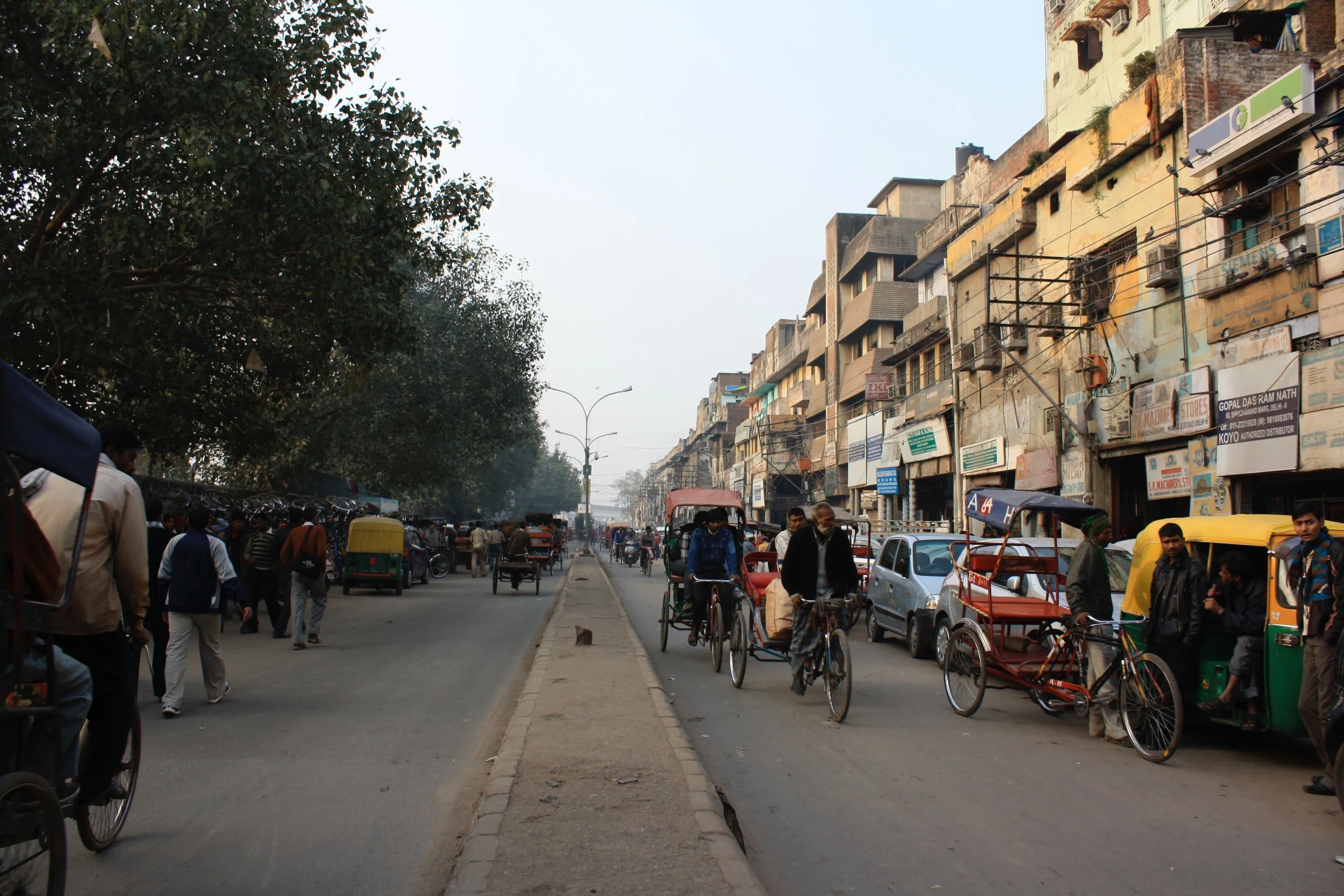 Rickshaw Road. Dehli, India