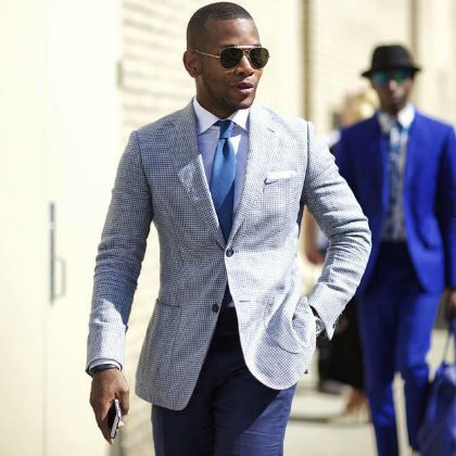 Maybe it's just the pocket square?