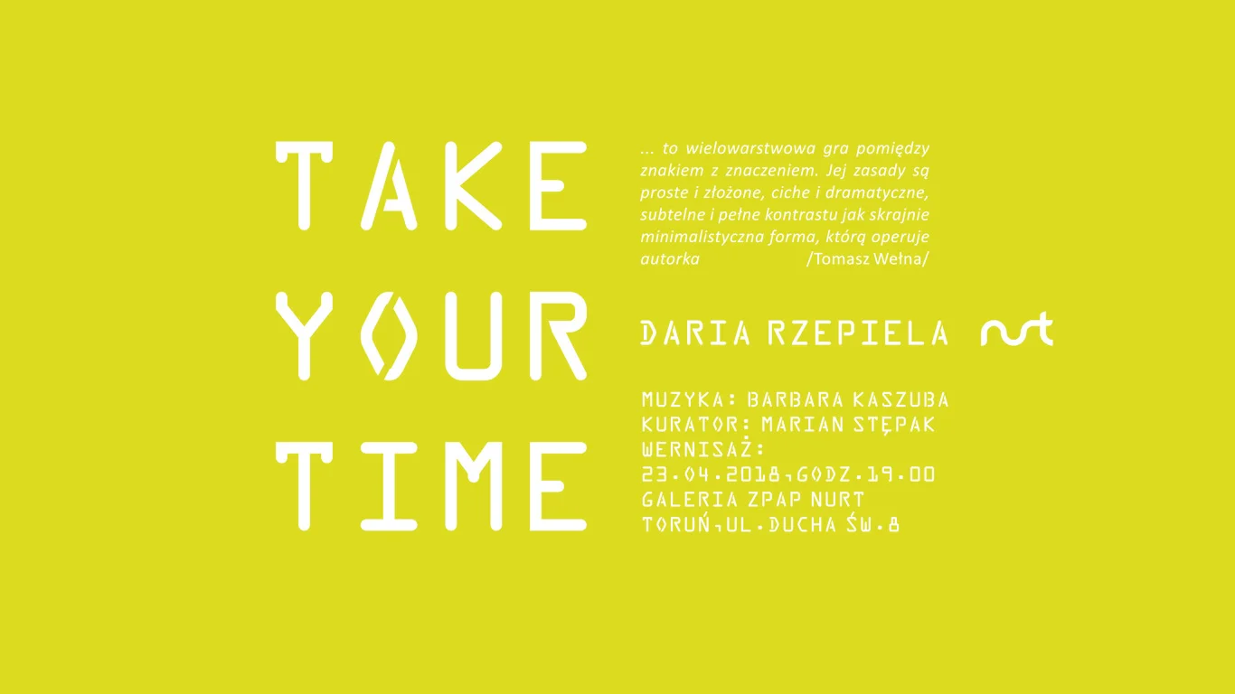 WERNISAŻ TakeYourTime
