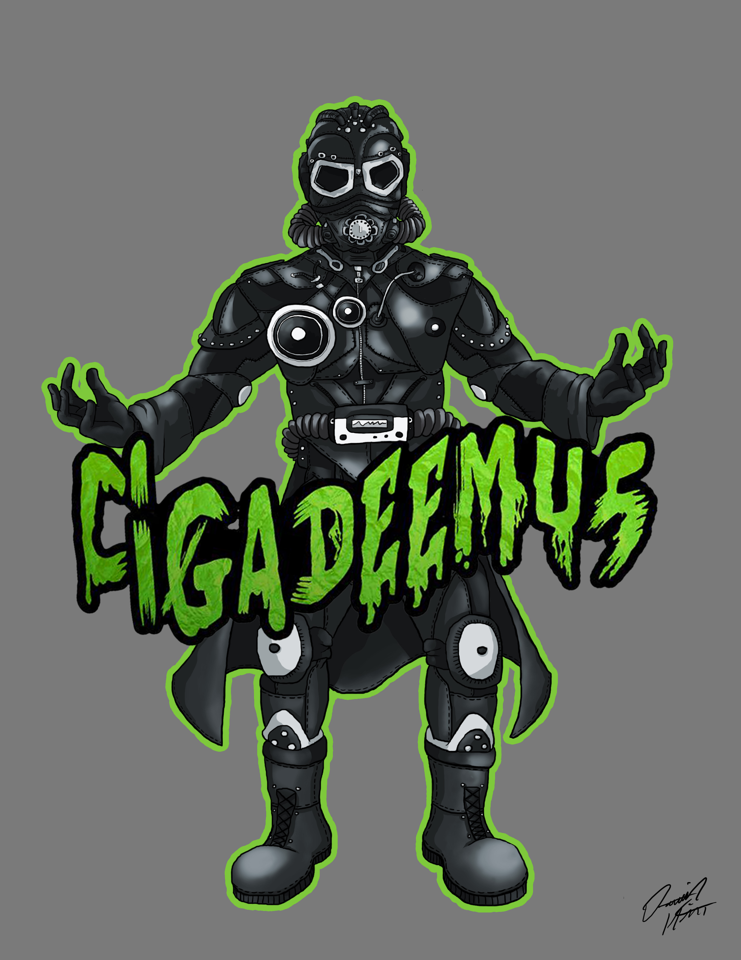 This project was a design brief to adapt the UK based Producers Cigadeemus' logo into a character. quite happy with the end result!