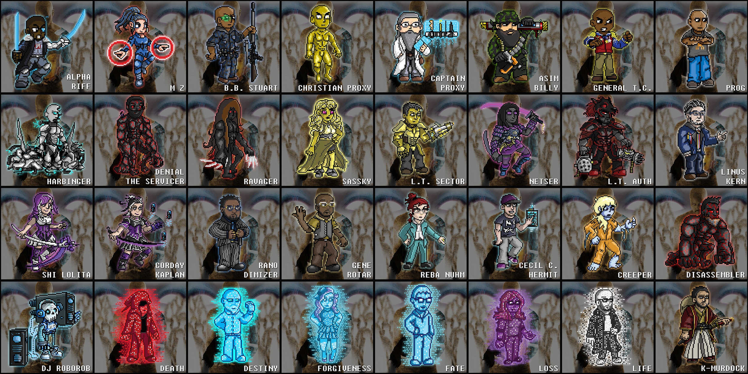 All 32 of these characters, both new and returning, will be making their physical appearance in trading card form in the near future!