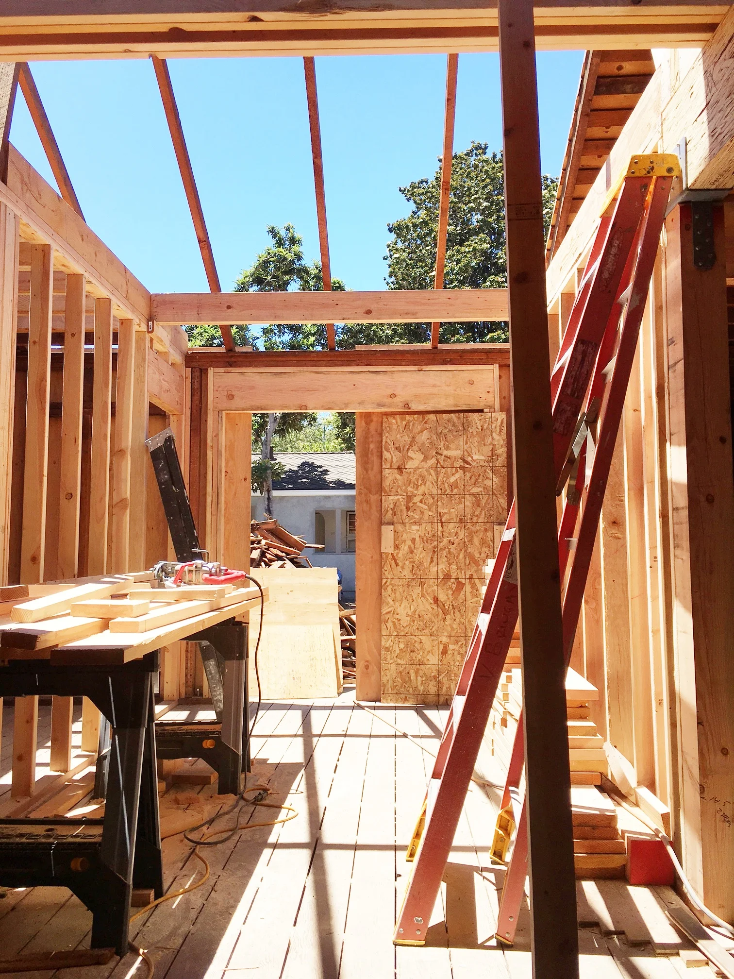 Here's the space where the stairs will go.