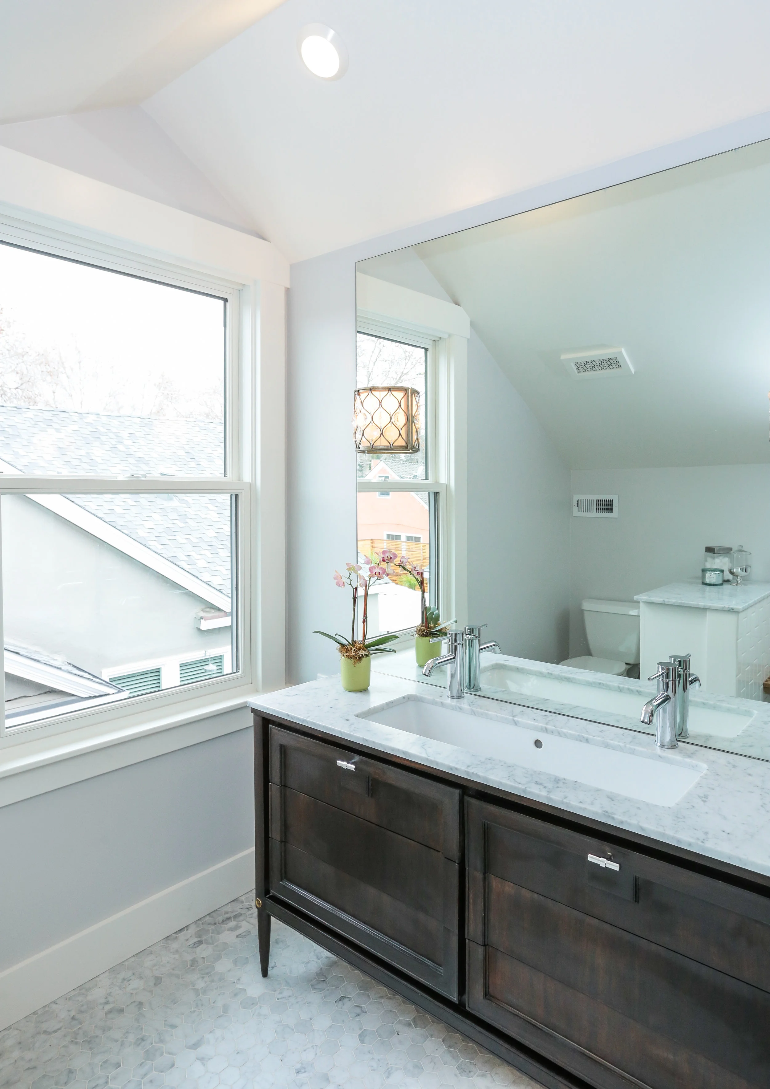 Wickham Gray walls. Dove White trim.