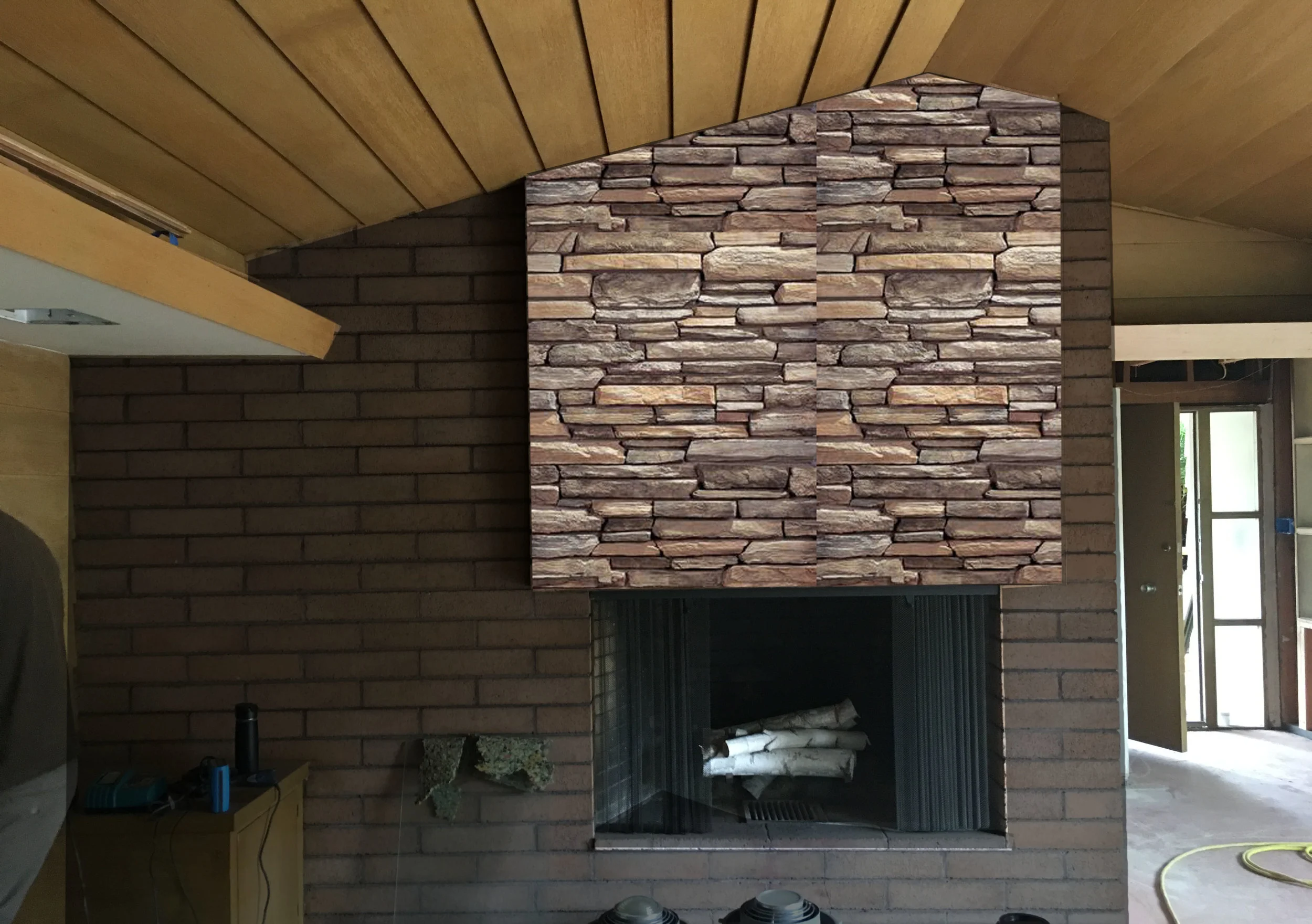 My thoughts: I am not sure I am loving the pairing of these two materials. It feels a little busy.