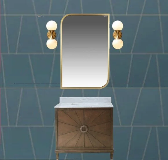 Vanity (the one shown was sold out!) / Mirror / Wallpaper