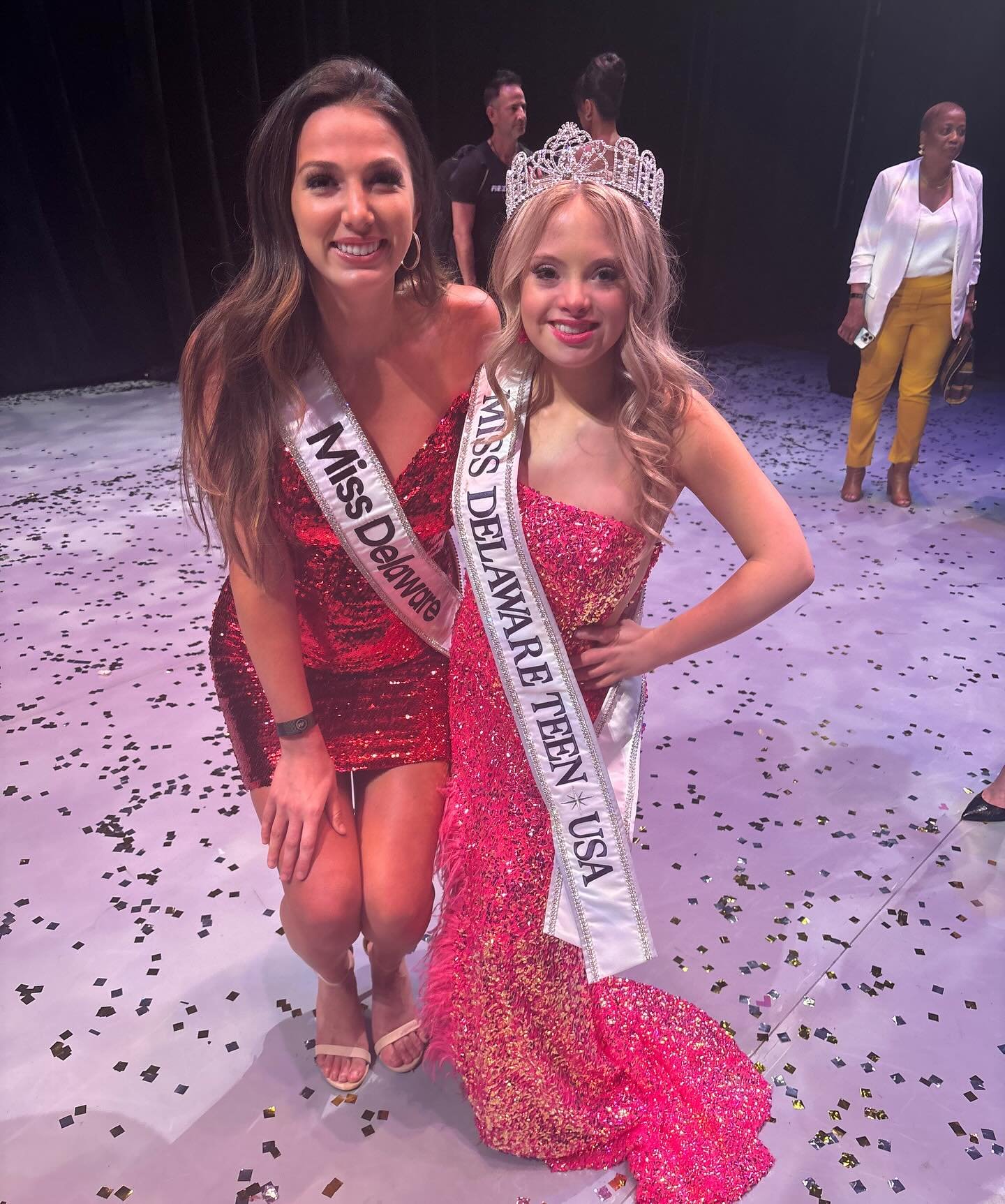 I have been in complete awe of our new @missdeteenusa for over a decade now, and am so proud to see her hard work, kindness, and positivity rewarded!! 

I first met Kayla and her mom in 2014 when I was working at Delia&rsquo;s in the mall, the whole 