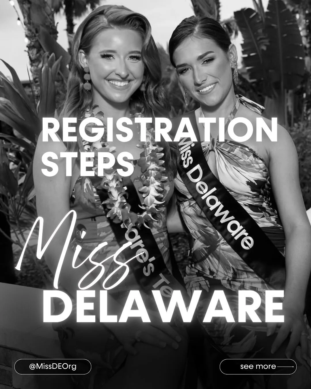 Take the next step &mdash; Register for the Miss Delaware competition today! Visit MissDE.org/Join-Us for more info ✨