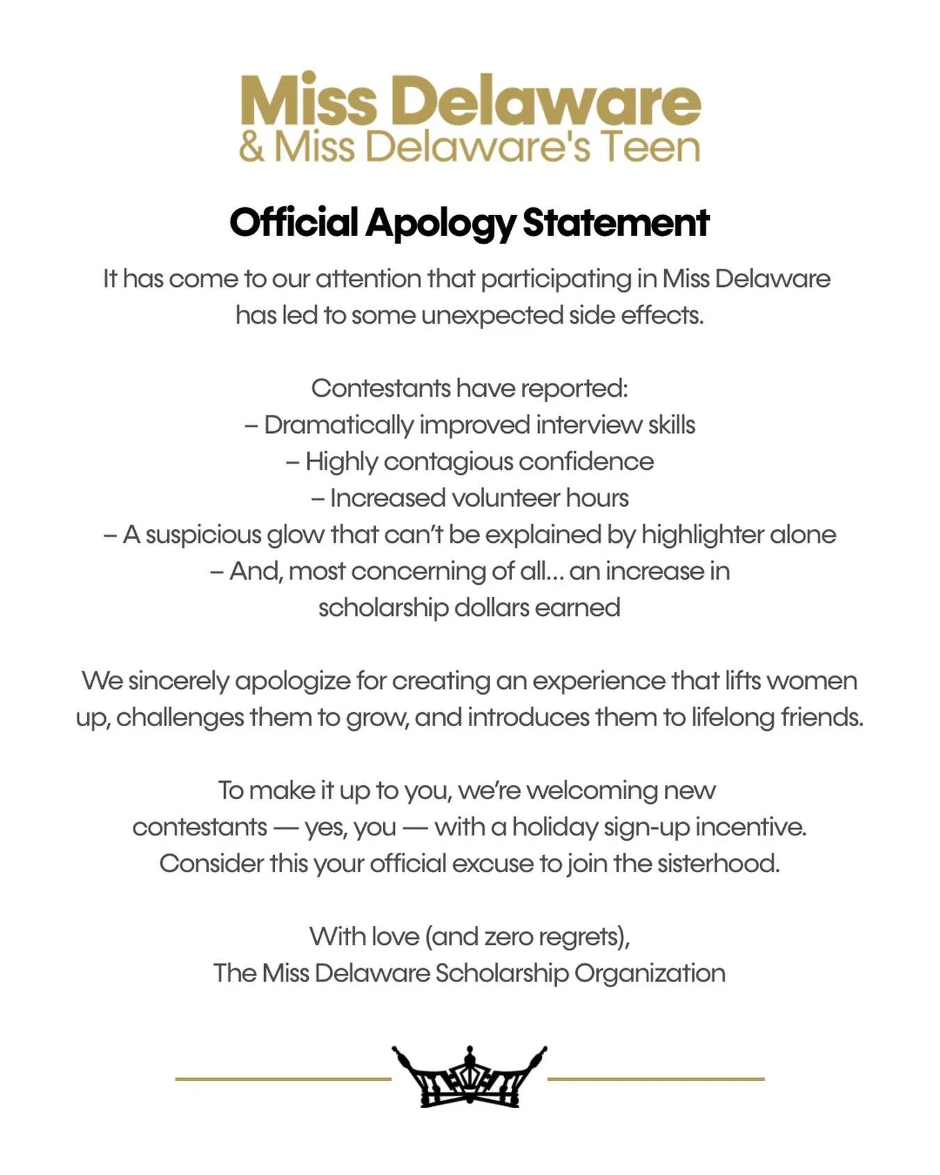 We sincerely apologize.. but, this might keep happening.

#apology