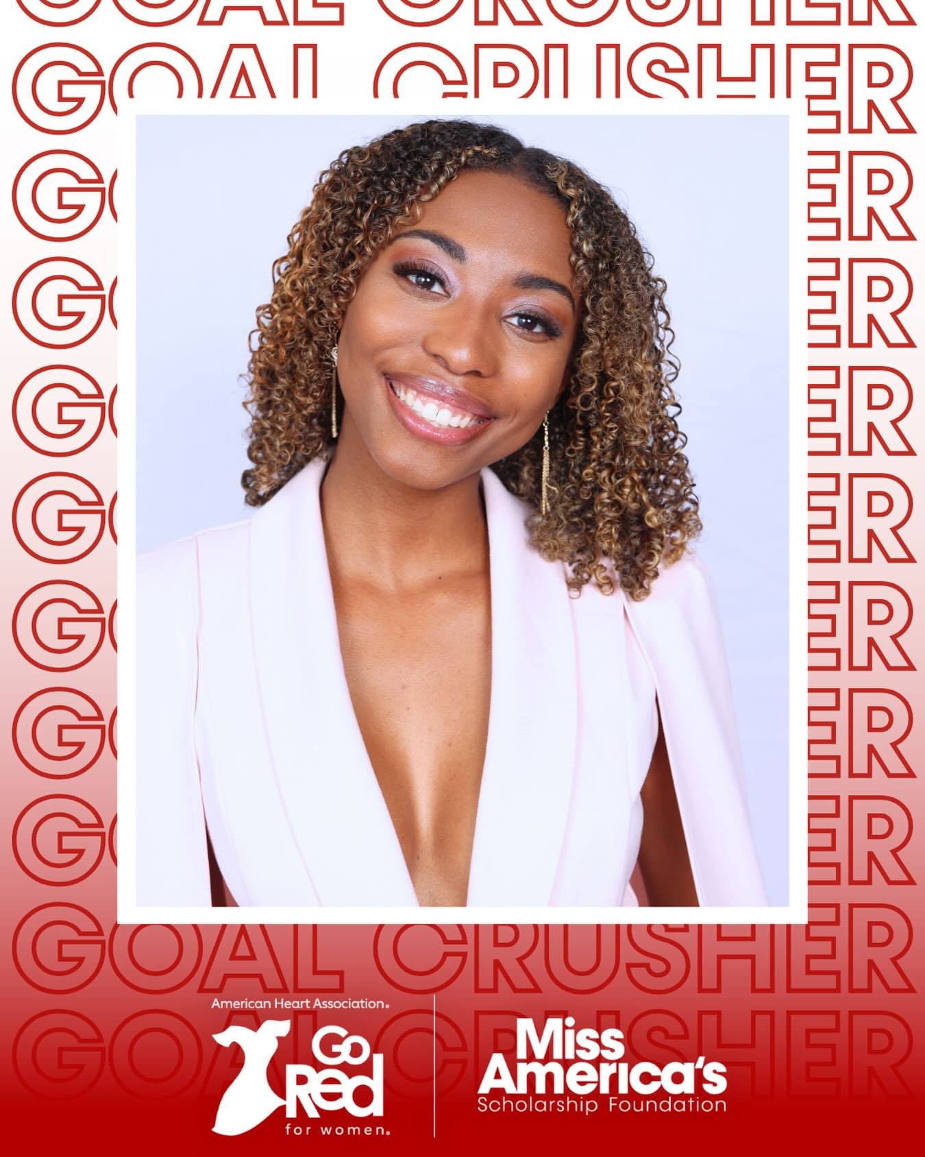 Congratulations to our #MDSOGoalCrusher, @missclaymontde for reaching her American Heart Association fundraising goal!

We plan to celebrate all of our local titleholders as they reach this milestone &amp; we hope that you continue to support their f