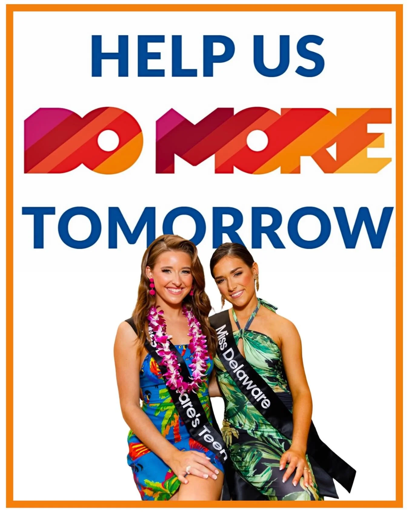 Help us DO MORE tomorrow &mdash;

Donations open at 6:00 PM! 💙

The Miss Delaware Scholarship Organization is raising funds to provide scholarships, leadership development, and service opportunities for young women across our state. Every donation &
