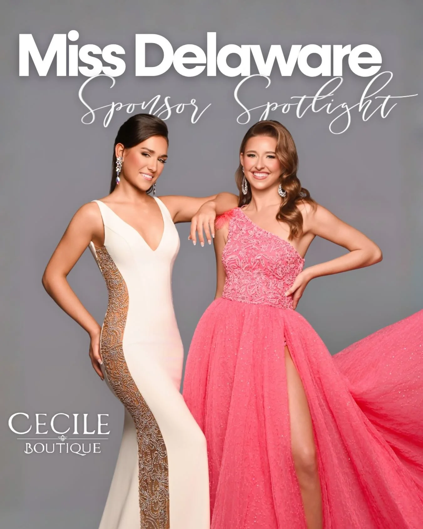 ✨ Sponsor Spotlight ✨

Happy National Dress Day! 

Since opening their doors, Cecile Boutique has been a valued partner of the Miss Delaware Scholarship Organization, helping our contestants and titleholders shine on stage and beyond. We&rsquo;re so 