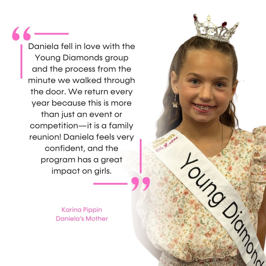 We can't wait to see our 2026 Young Diamonds have their own superstar moment on the Miss Delaware stage this June! For more information, or to sign up, please visit MissDE.org/Young-Diamonds 🩷✨