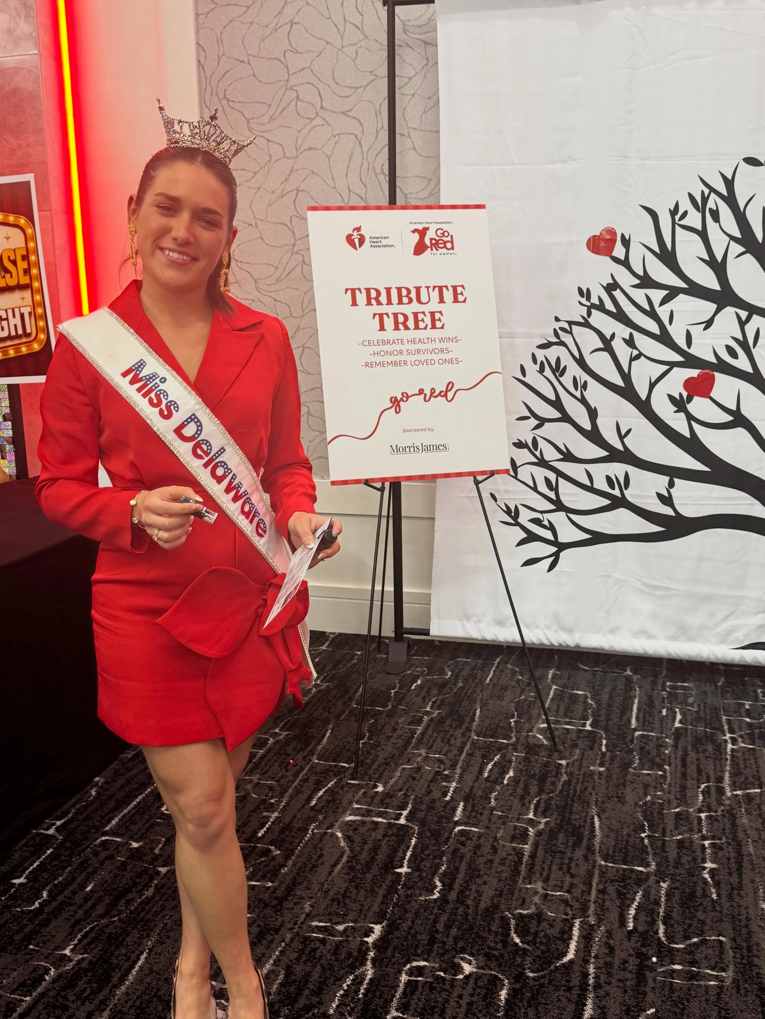 Some of our local titleholders joined Hailey at this year's AHA Go Red Luncheon this week ❣️
