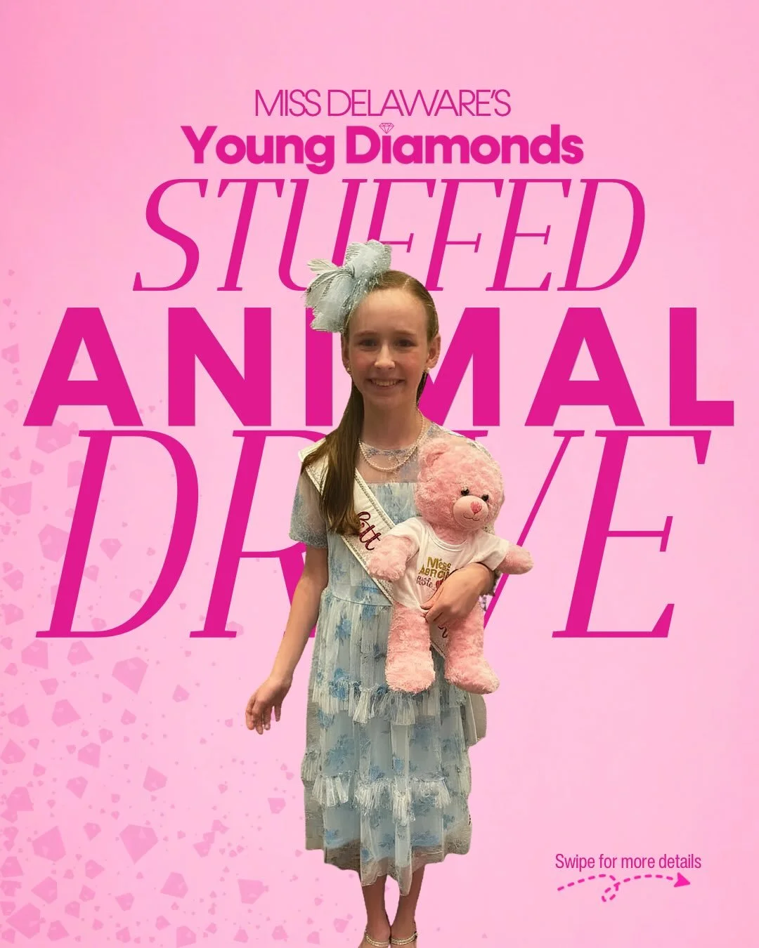 A soft hug can go a long way 🩷

The @missdelawaresyoungdiamonds are collecting new stuffed animals for children in local shelters and hospitals through the Cuddles for Courage drive. Donations will be accepted through June 20th and every cuddle coun
