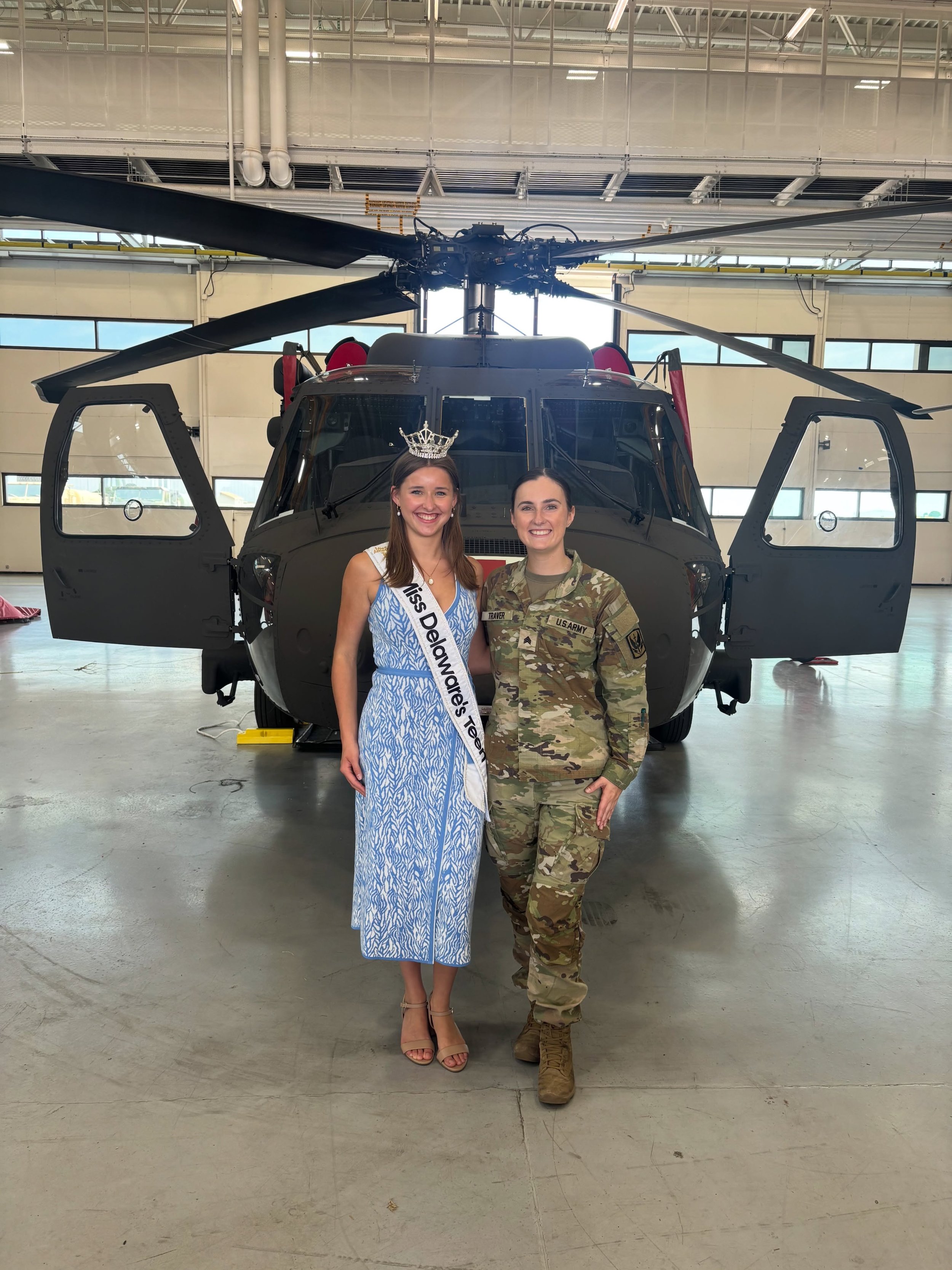 Thank you to our @missmagnoliade for bringing us to work with you today to tour @delawarenationalguard !