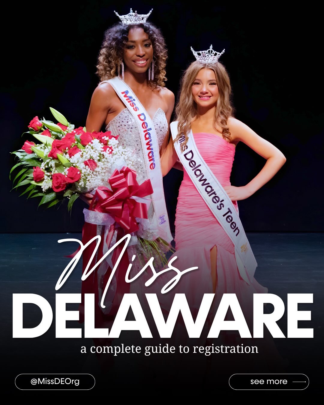 ✨ Ready to compete?

Registration for the 2027 Miss Delaware Scholarship Competition is officially OPEN!

💙 New competitors:
✔️ Join Club America
✔️ Complete your Delegate Agreement
✔️ Register for your local competition

👑 Returning competitors:
R