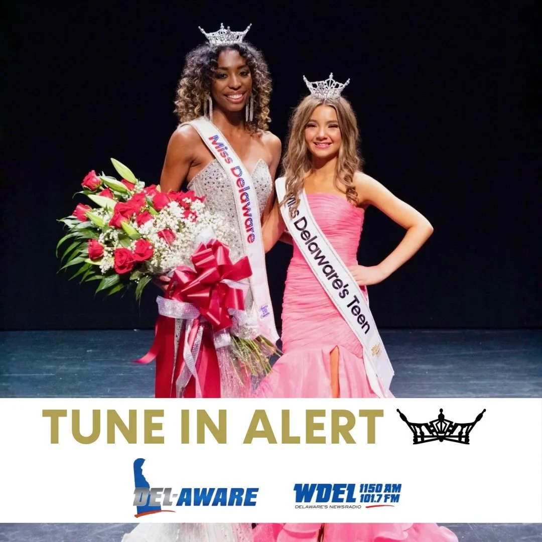 We&rsquo;re hitting the airwaves! 🎙️

Be sure to tune in as Miss Delaware 2026 Anaya Harrison and Miss Delaware&rsquo;s Teen 2026 Erin Mayo join @wdelnews Del-Aware to talk about the Miss Delaware Scholarship Organization, their journeys to the crow