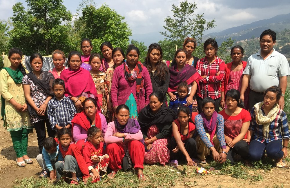 The women and children we are helping!