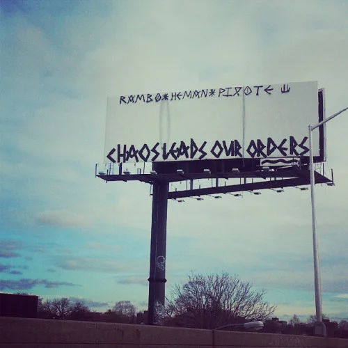 Pixote's Billboard art on the BQE 