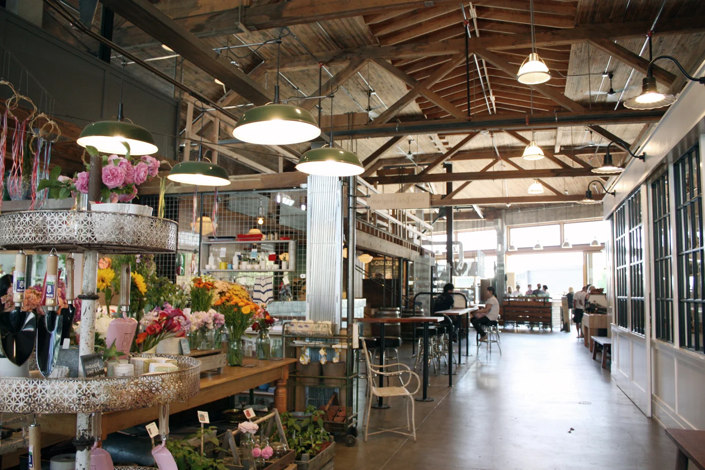 Facade of Melrose Market, and a peak inside too!