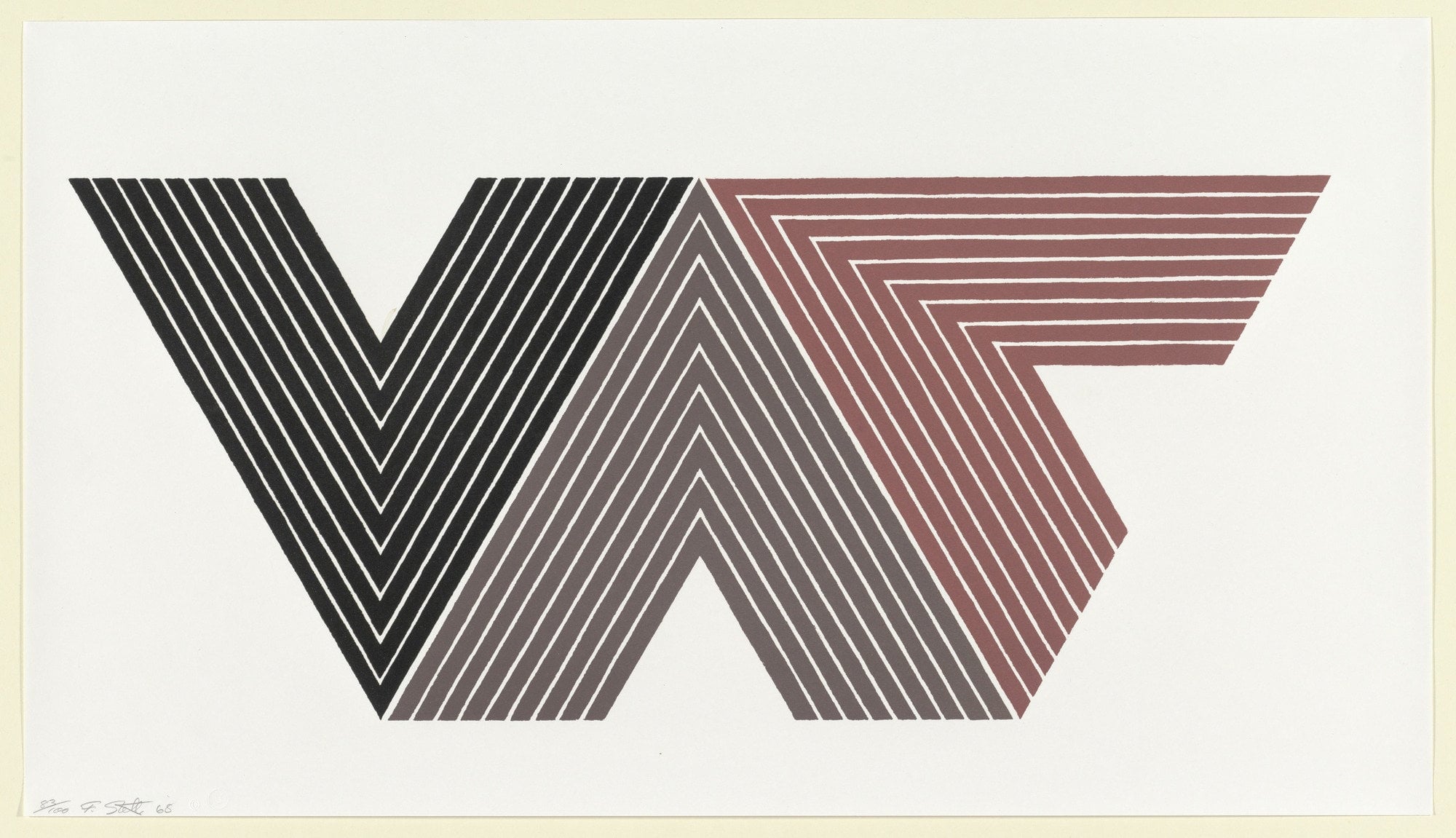 Frank Stella , Quathlamba I from the V Series 1968
