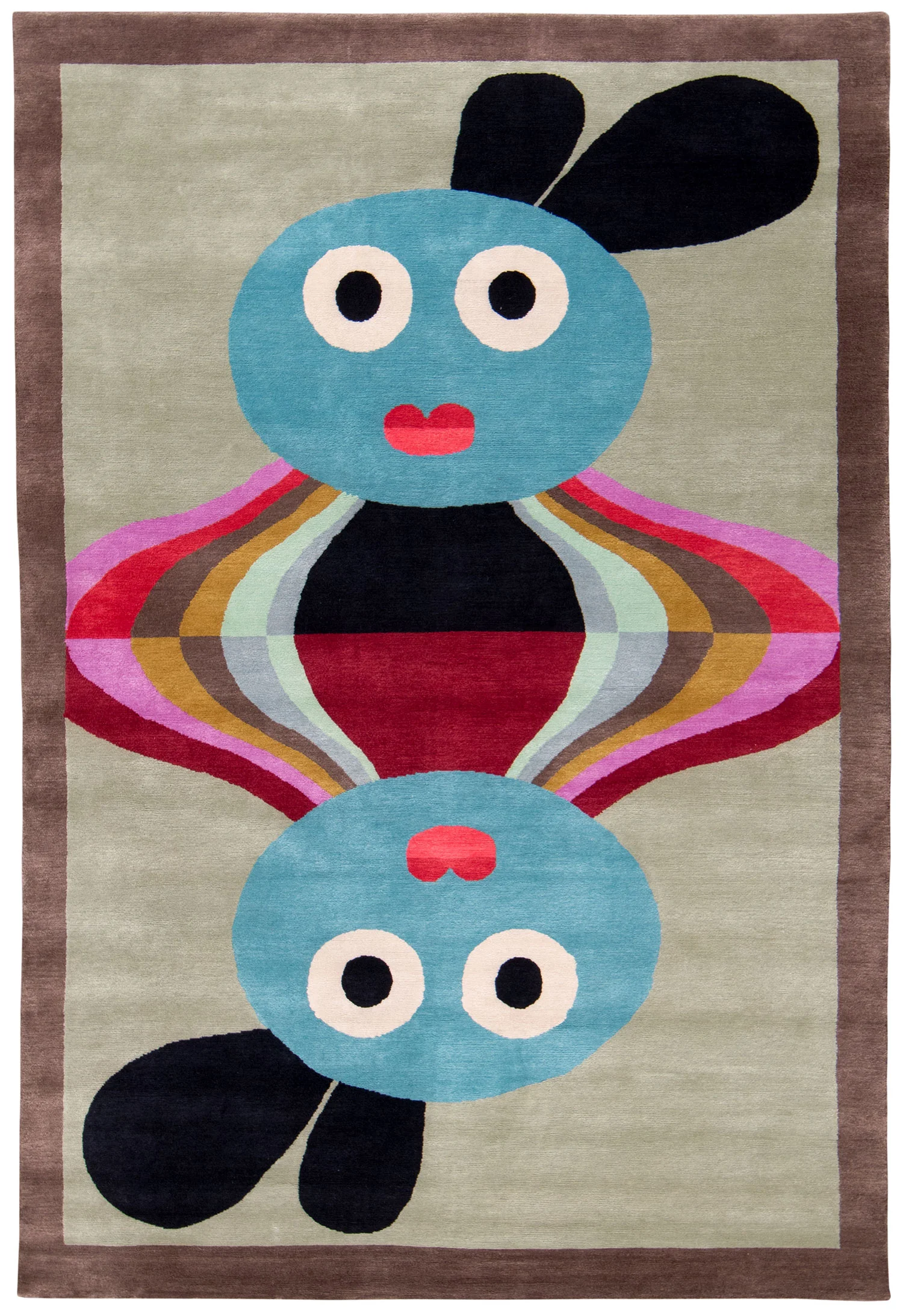 Gorkha - 6' x 9' - silk and wool twill