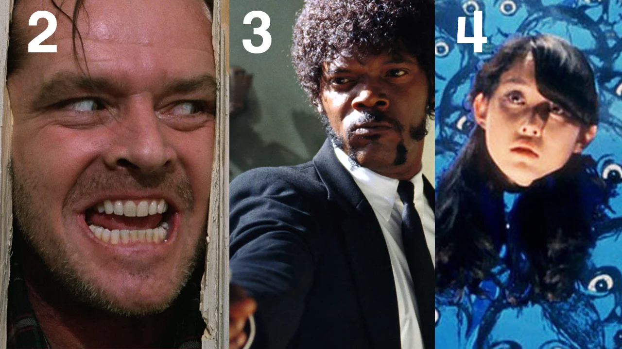 2: The Shining | 3: Pulp Fiction | 4: House