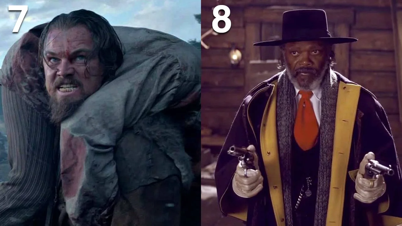 7. The Revenant | 8. The Hateful Eight