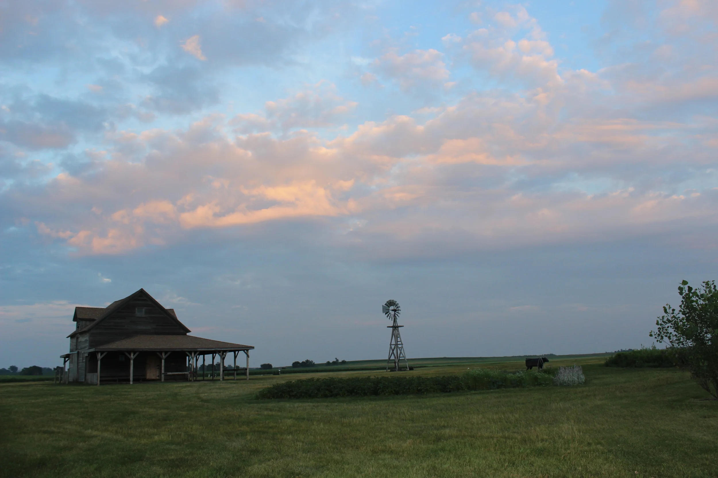 Evening sunset at Ingalls Homestead
