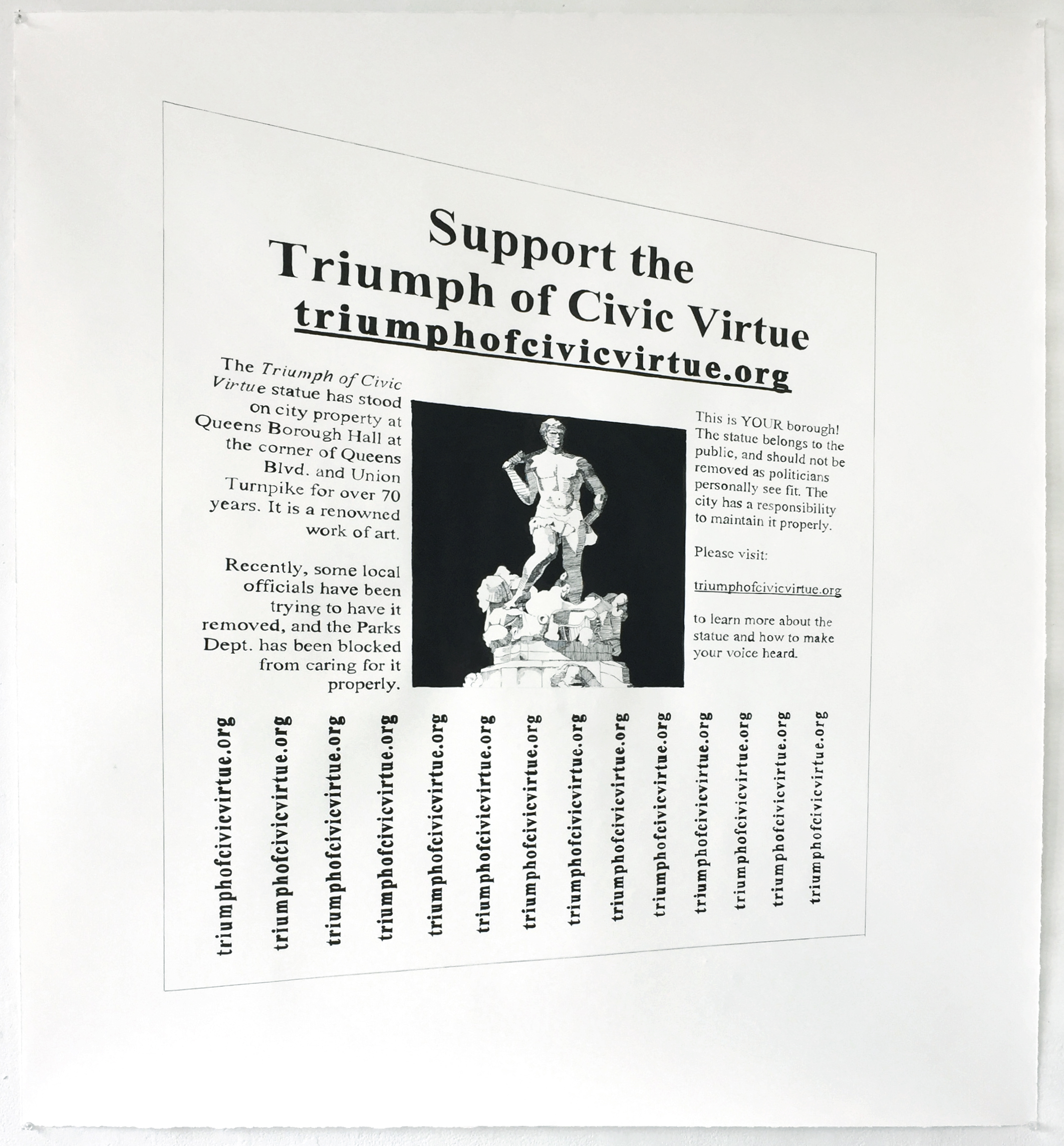 Campaign Poster (Triumph of Civic Virtue Candidate)