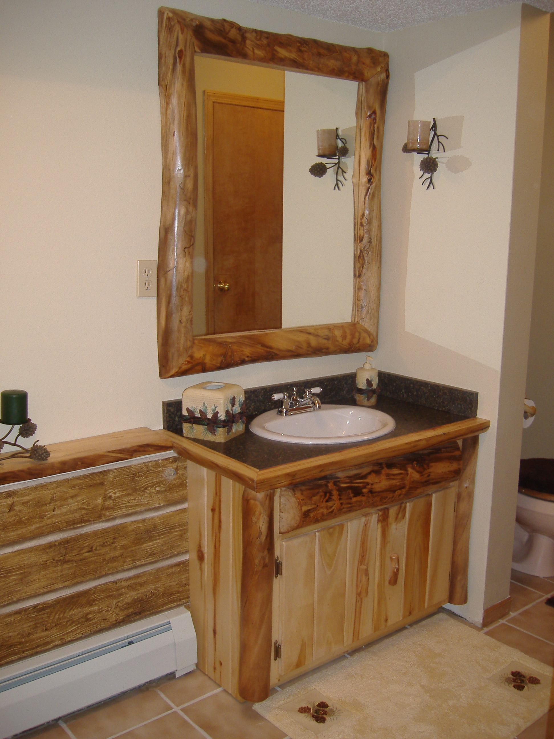 Aspen Log Bathroom Vanity