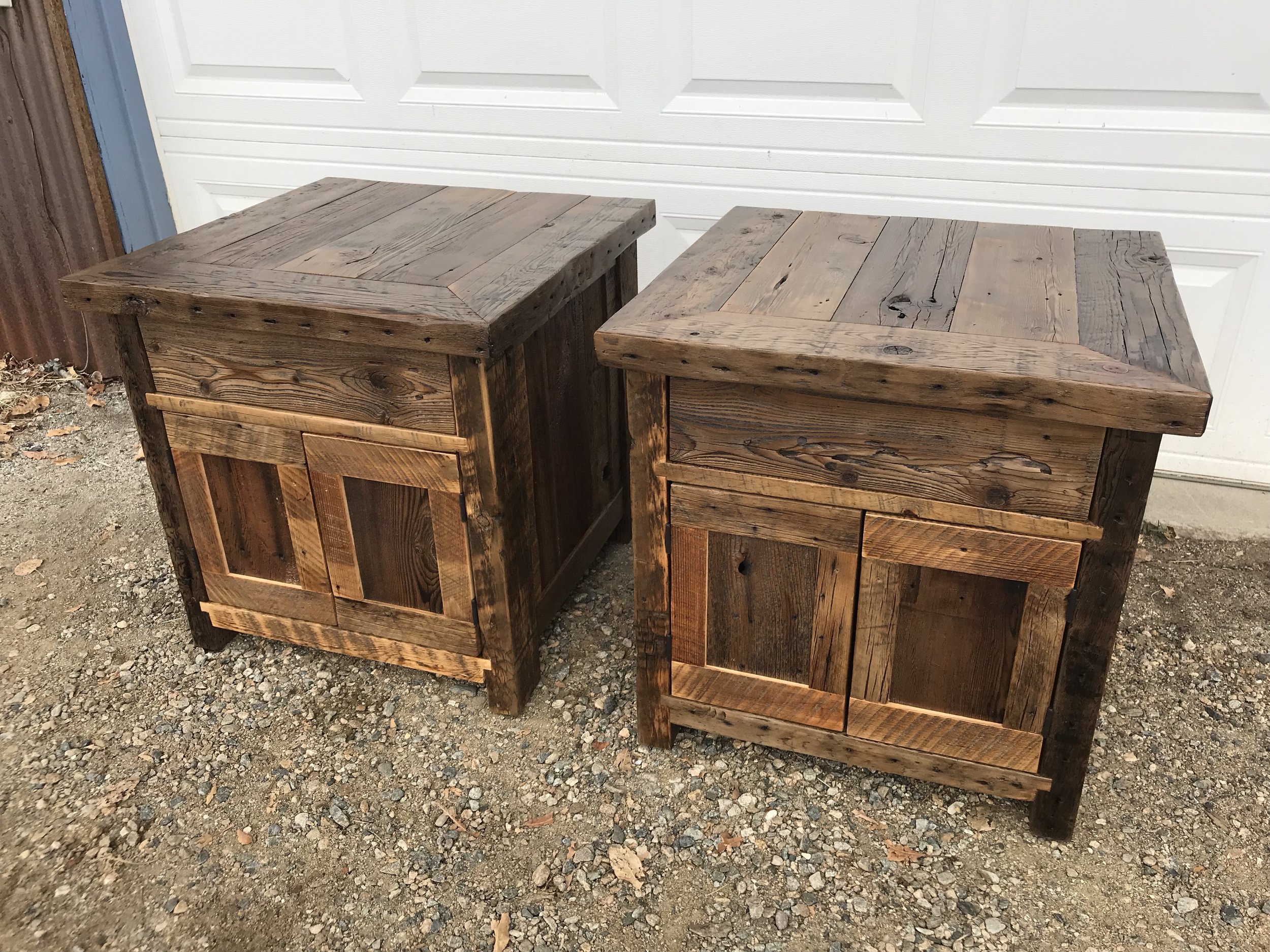 Reclaimed Wood Night Stands