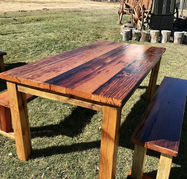 Custom Table for the Lynn Britt Cabin, Aspen Snowmass