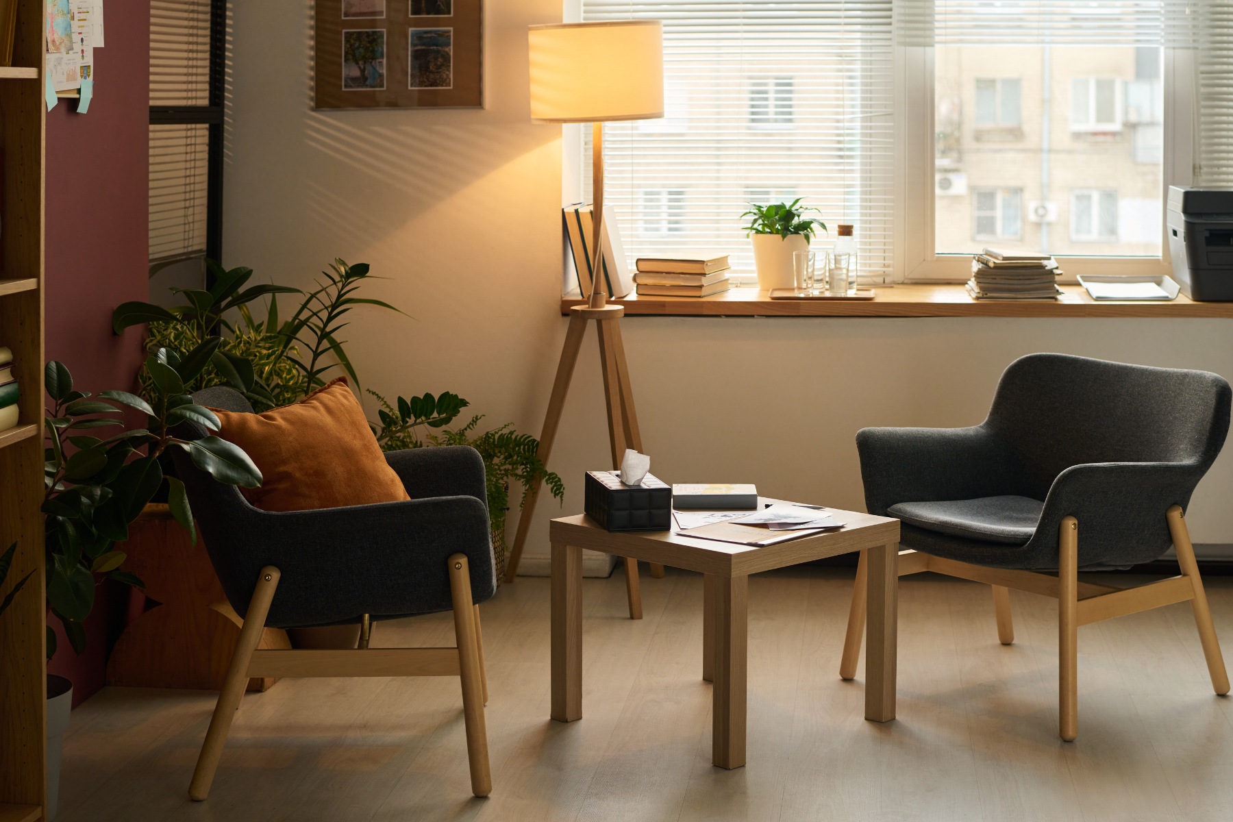 Therapy office with EMDR 