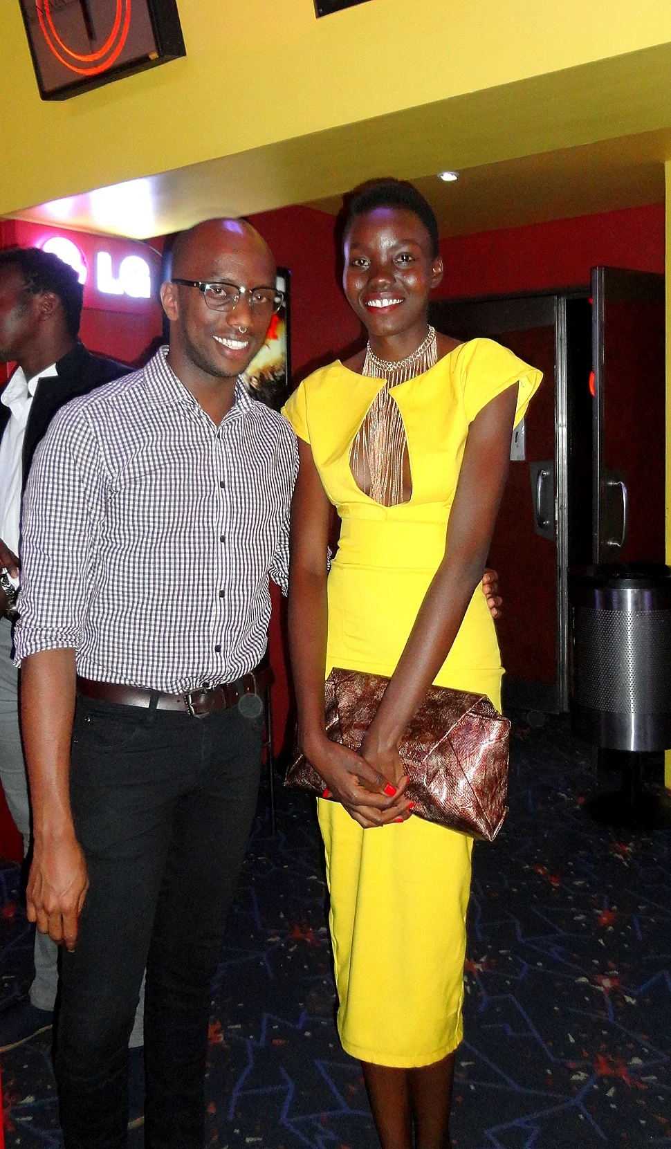 Exec. Producer Sunny Dolat and my fave-dressed lady of the night whose name I really should have asked...awks