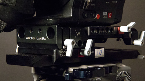 The Wooden Camera Quick Base features a quick release mini-plate, a bigger "mother plate" with 15mm rod holes and an 8" dovetail.