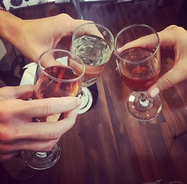 "Cheers" to a fabulous boudoir session at Studio Adorn!