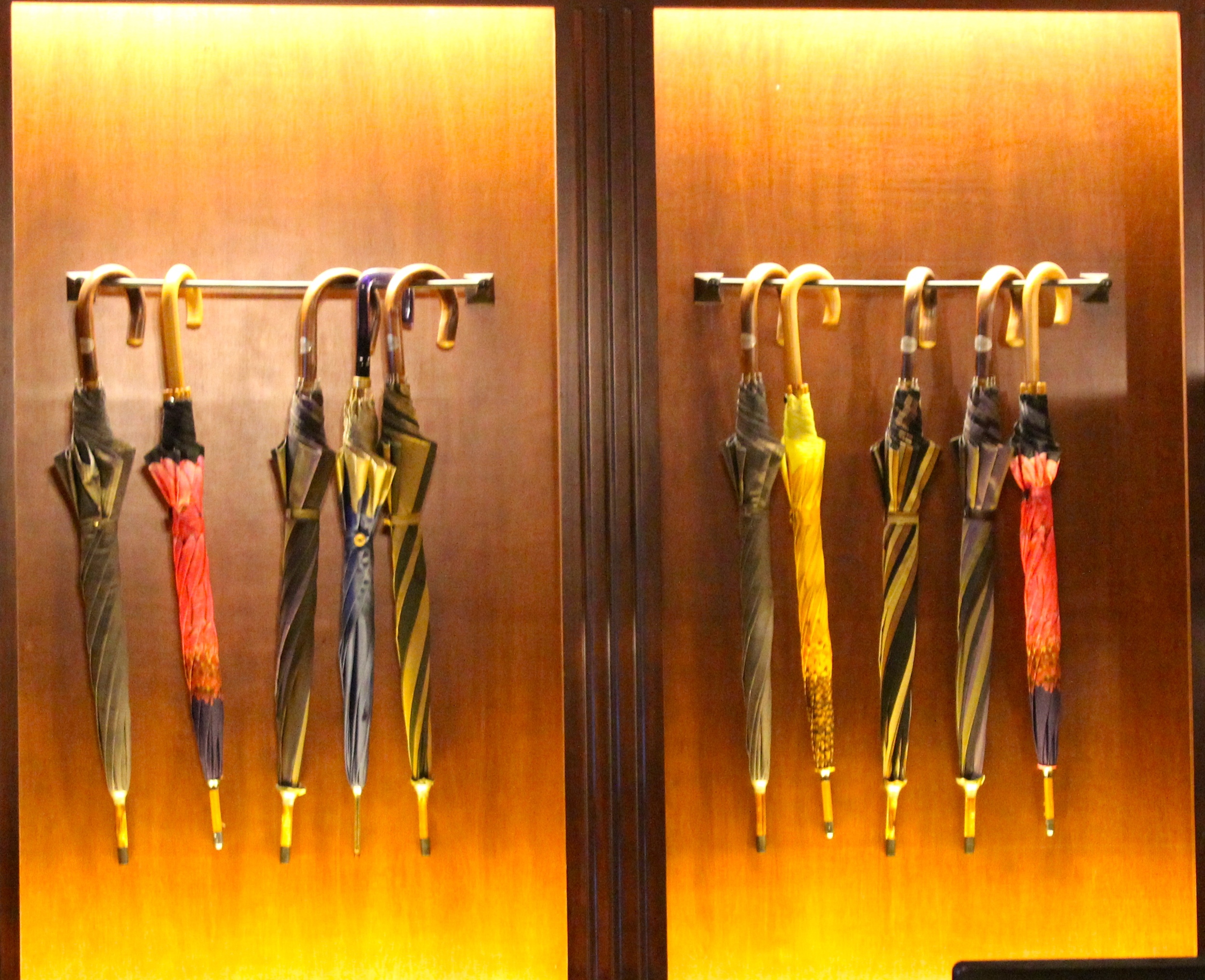Isn't this a fun back drop? Such a cool way to display these old umbrellas. 