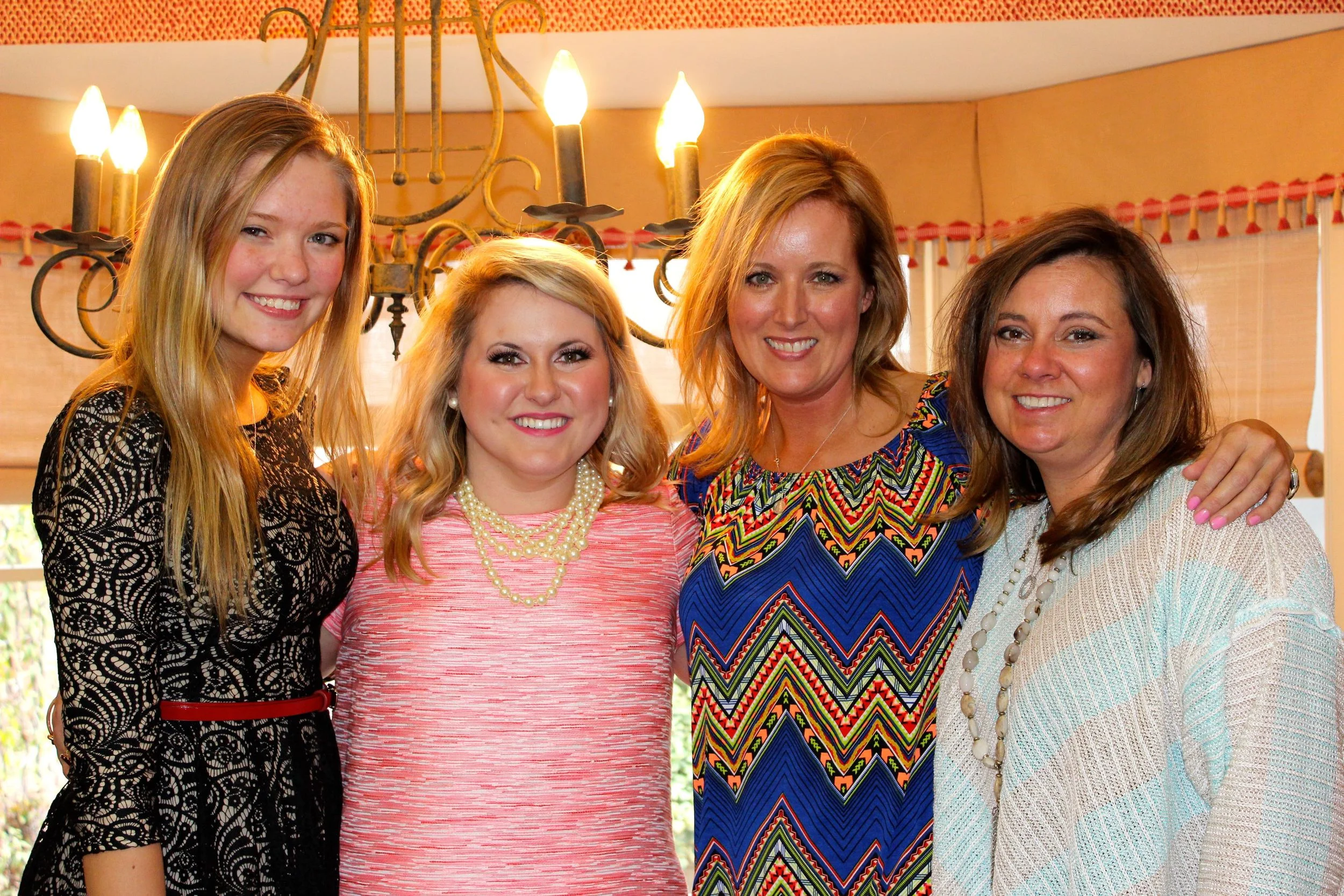 I have a beautiful family! My cousin Erin, myself, my cousin Tracey, and my sweet step-mom Jamey