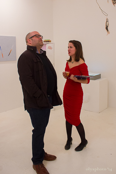 (L-R) Artist Daniel Davidson with curator Hazel Lee Santino